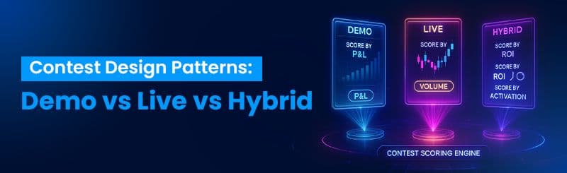 Contest Design Patterns: Demo vs Live vs Hybrid for FX Brokers