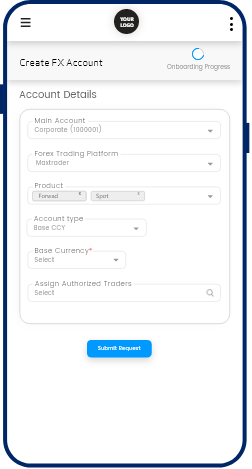 Create FX Account in Mobile View