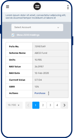 Show Zero Holdings in Mobile View